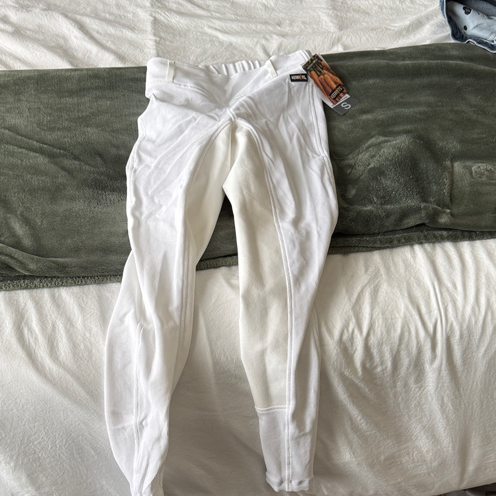 NWT White Kerrits Full Seat Riding Breeches